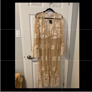 Forever21 nude net kimono. Brand new with tags
